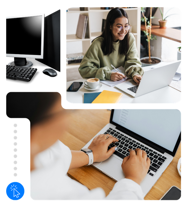 people using laptops