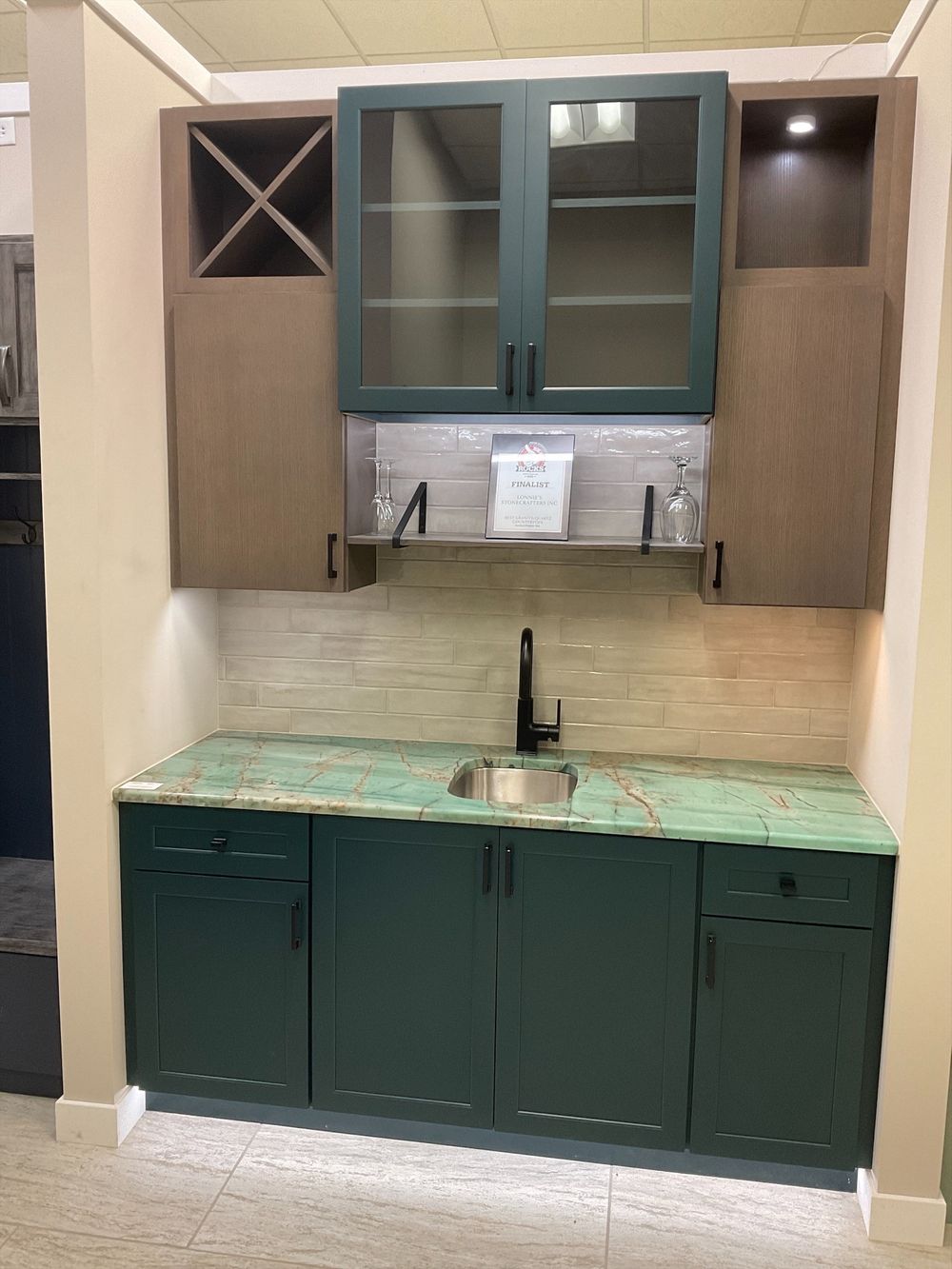 Kiba Studios of Rockford wet bar