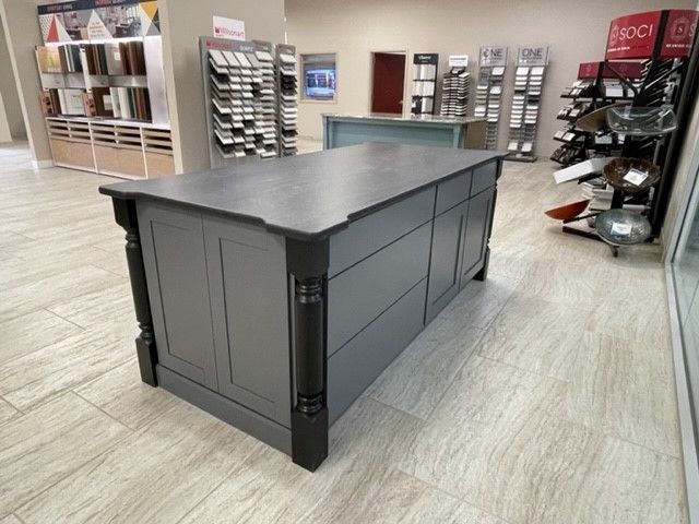 Grey Kitchen Island Rockford