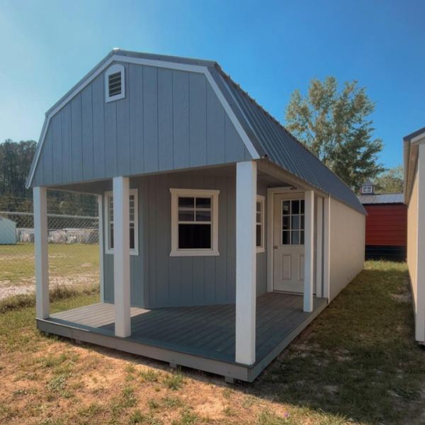 blue shed.