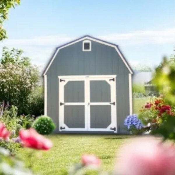 blue shed.