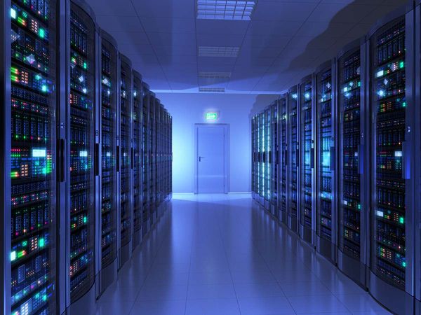 rows of data servers
