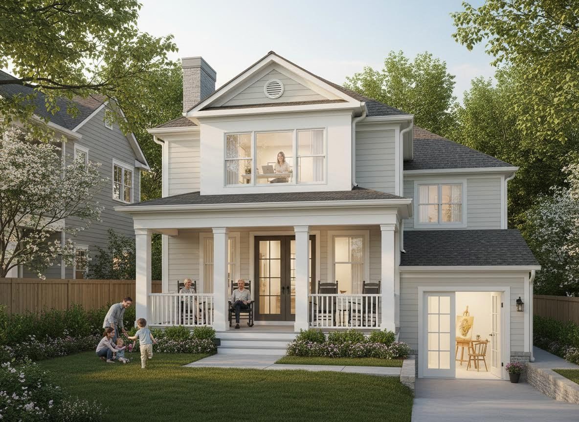 Modern Multi-Generational Family Home with Diverse Activities