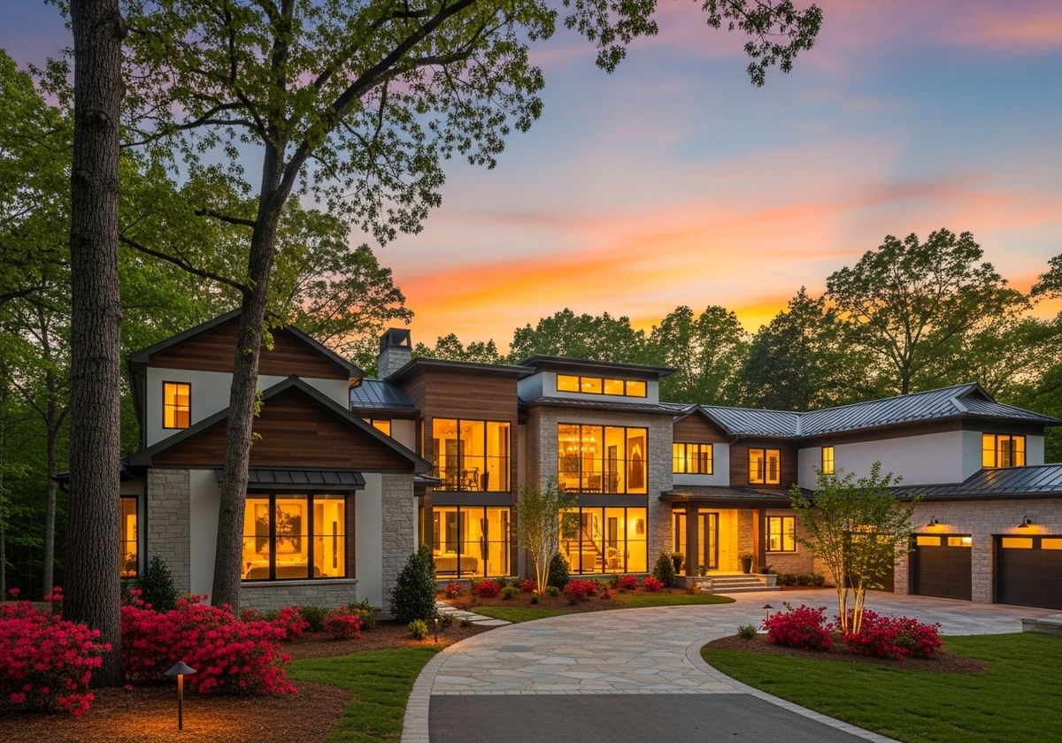 Luxury Home at Sunset
