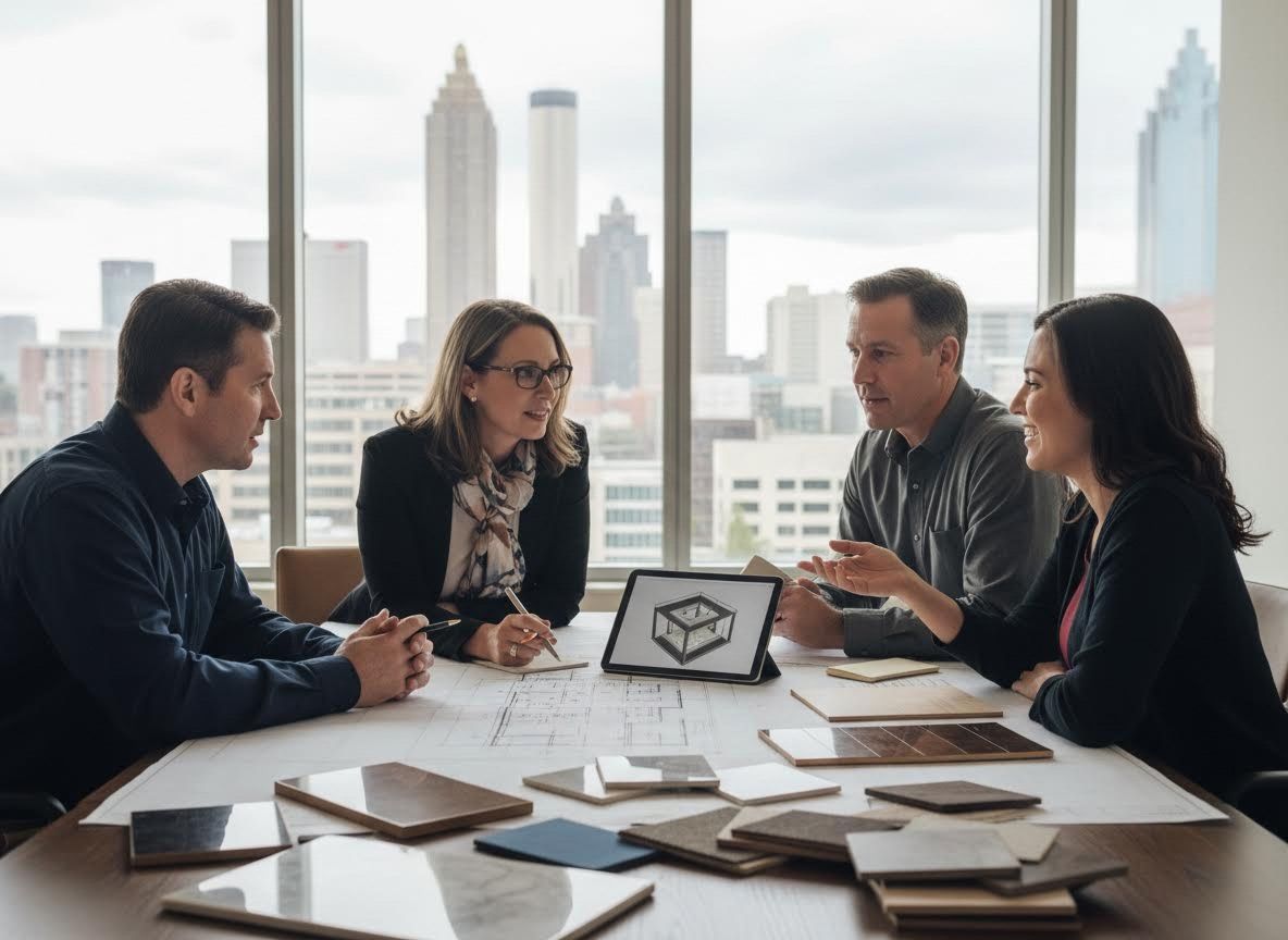 Team Collaboration on Architectural Plans