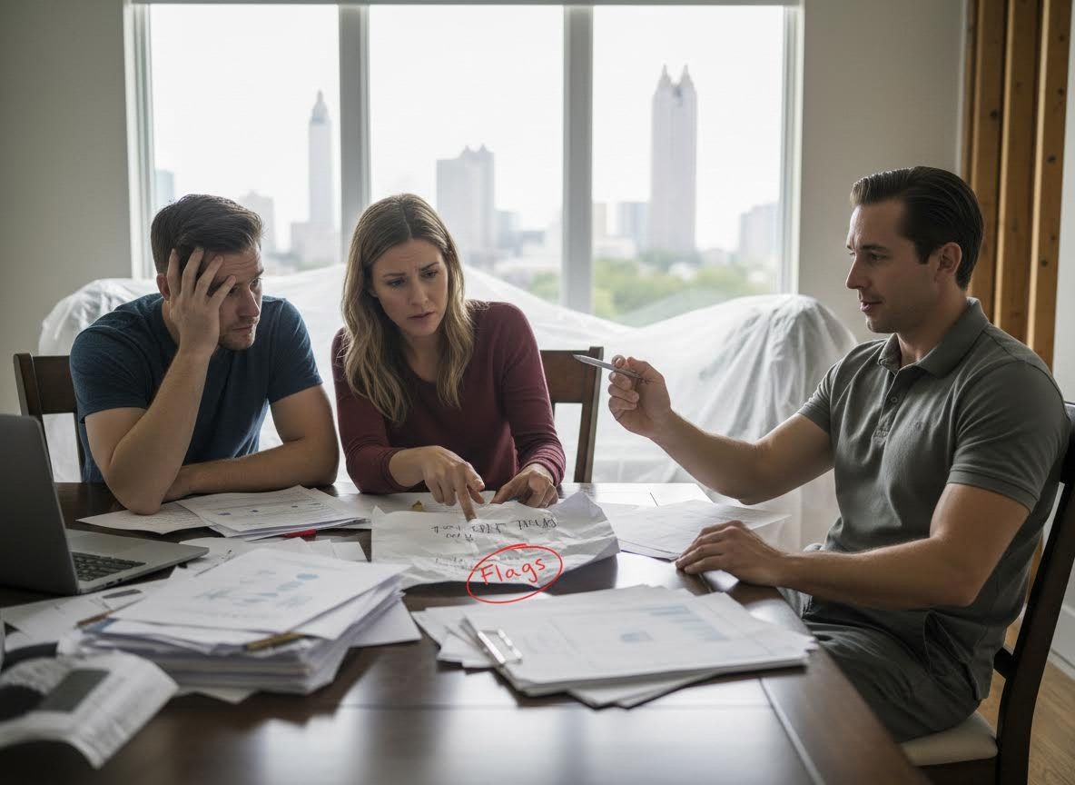 Financial Advisor Explaining Red Flags to a Concerned Couple