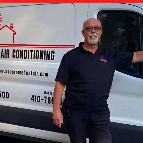 A Supreme Heating and Air Conditioning van