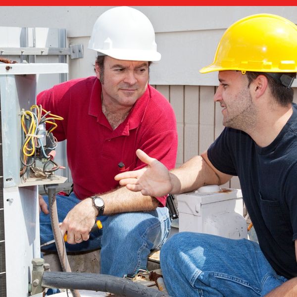 HVAC technicians working