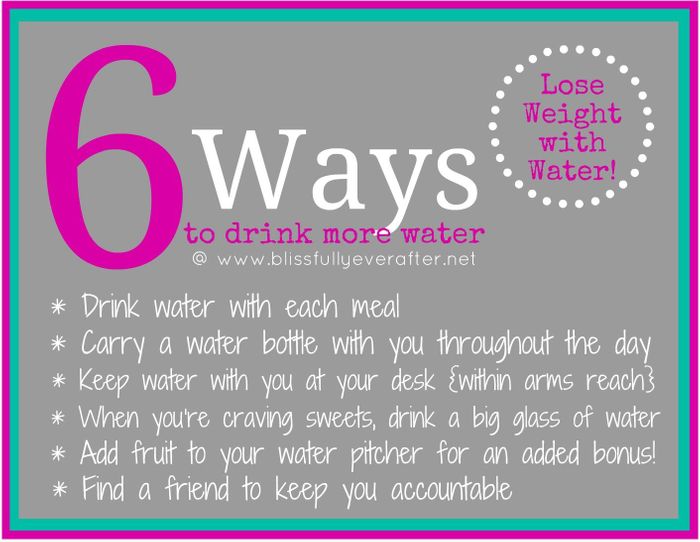 6 ways to drink more water