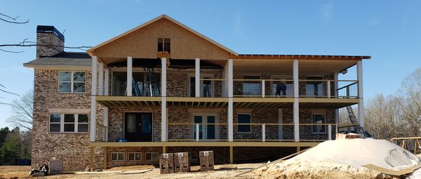 2 story deck build