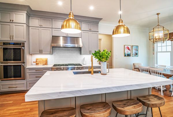 kitchen remodel with white counters 