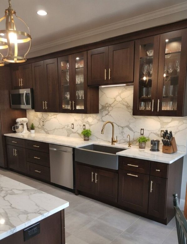 kitchen remodel dark cabinets
