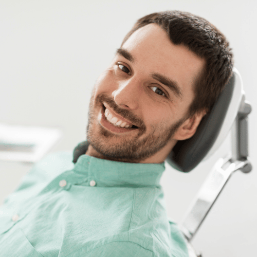 Dental patient in the chair