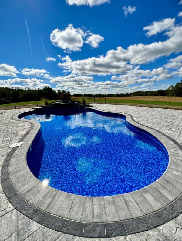 pool with blue sky
