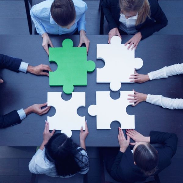 Putting puzzle pieces together.