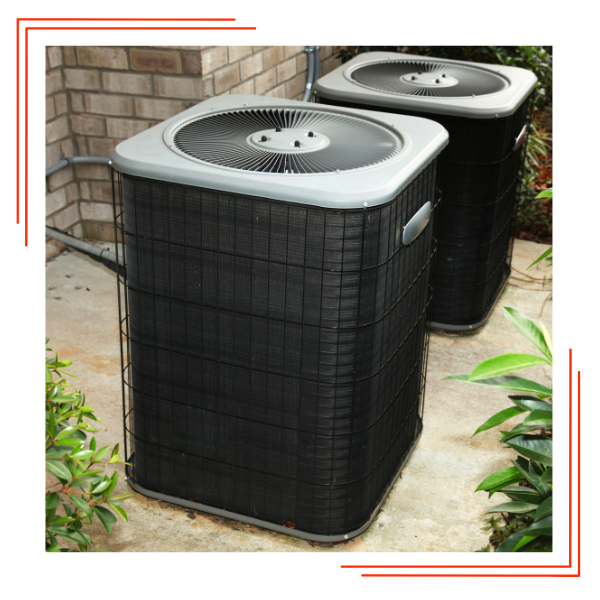 Two outdoor HVAC units