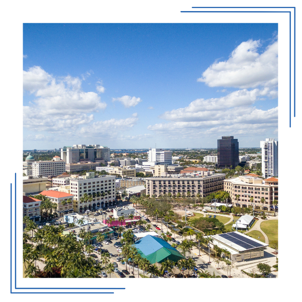 Downtown view of West Palm Beach