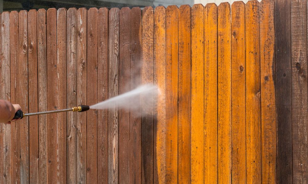power washing fence power washing fence