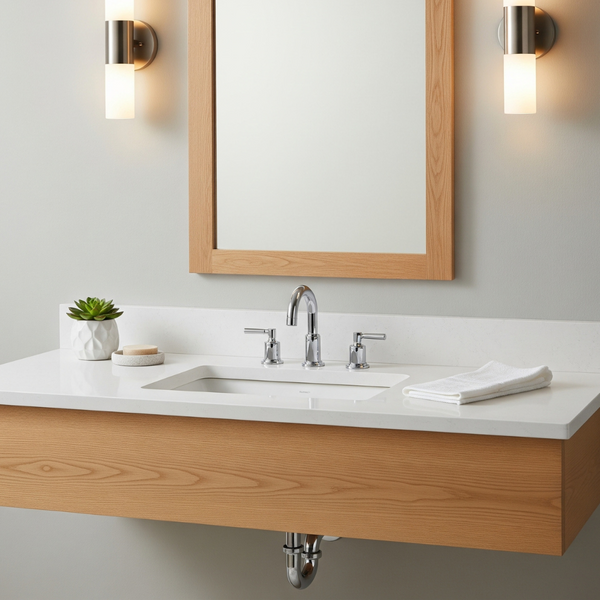 image of a floating sink