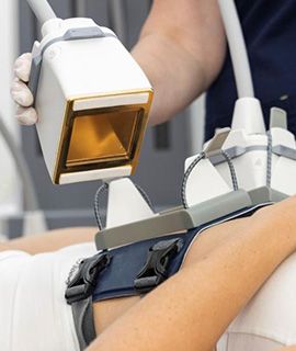 image of a woman getting laser lipo