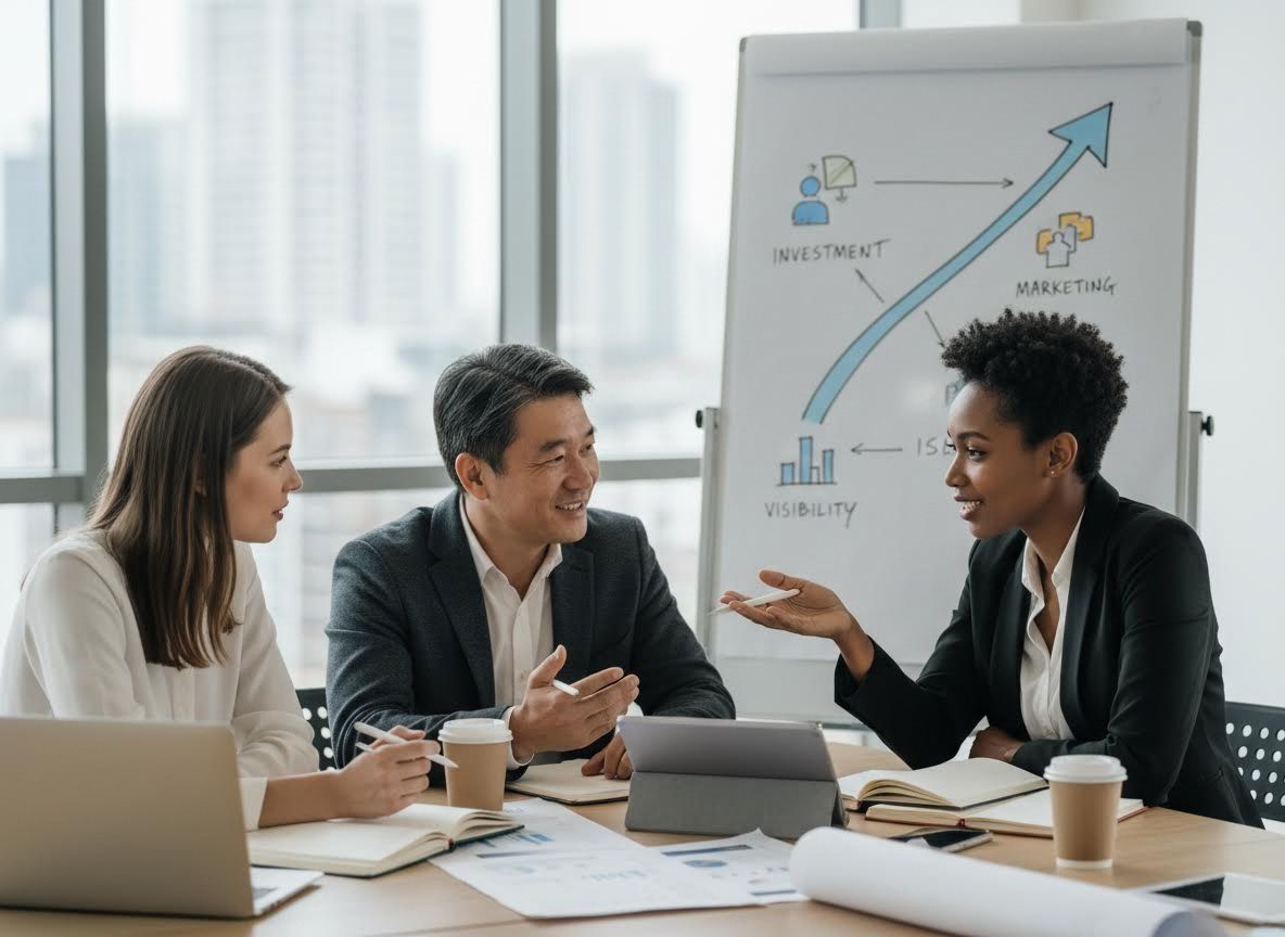 Diverse Business Team Discussing Growth Strategy