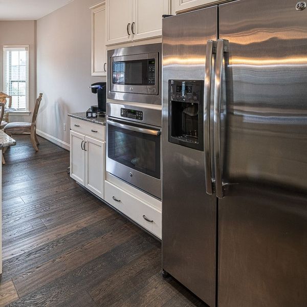 refrigerator in modern kitchen