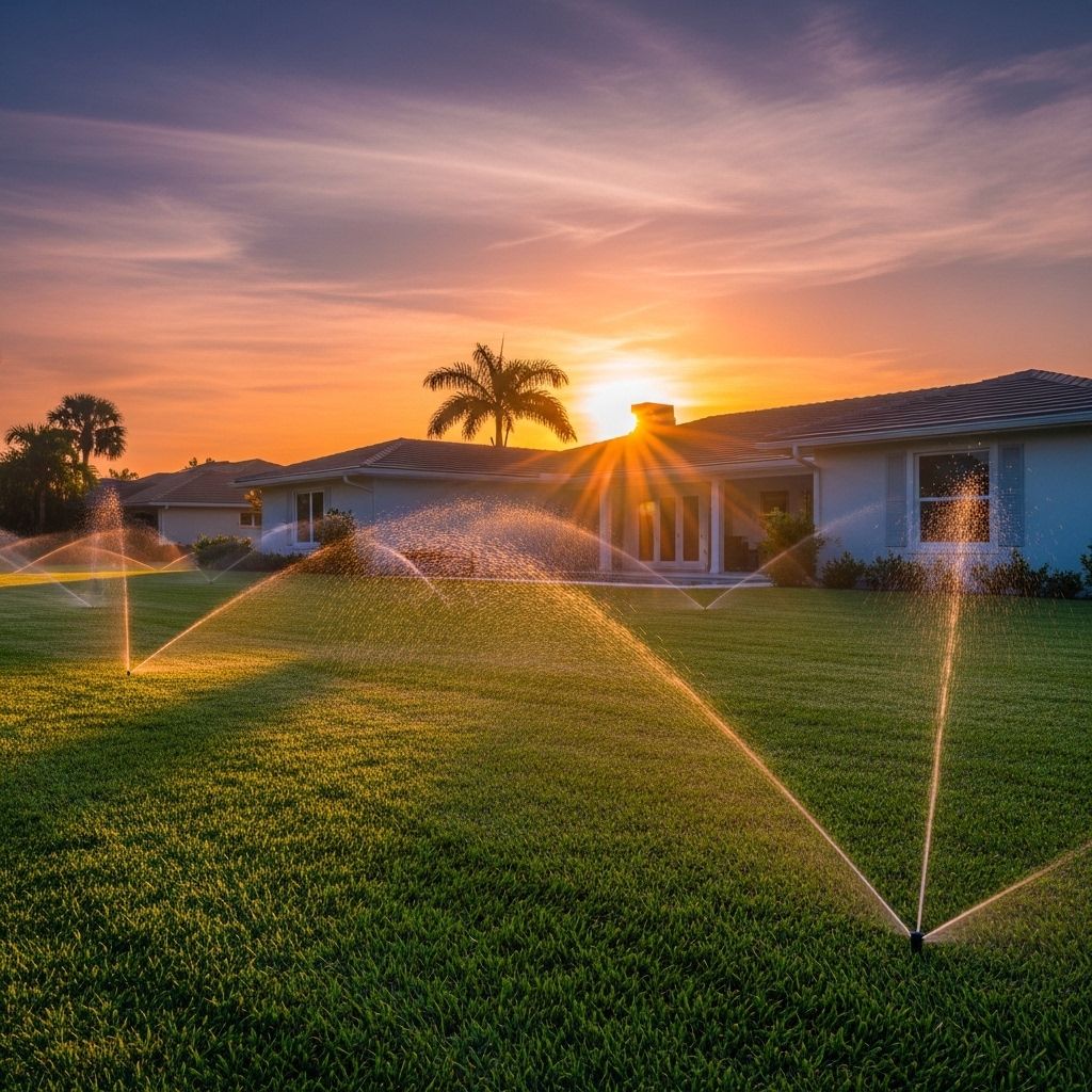 Florida home during sunrise