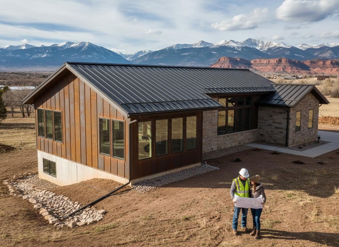 New Home Build Planning with Mountain Views