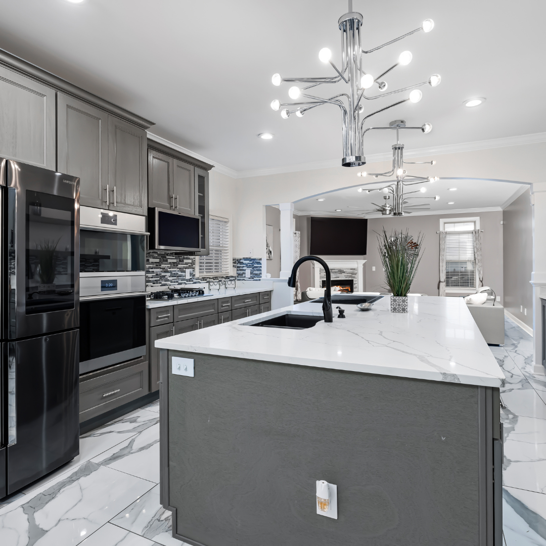 A modern luxurious kitchen