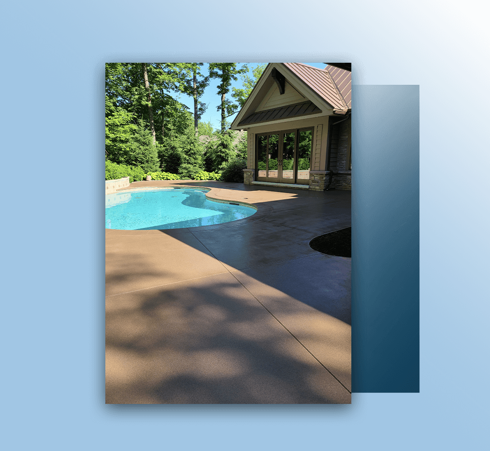 coated pool concrete