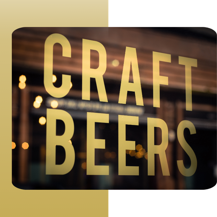 Craft Beers window graphic