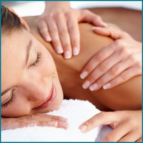 woman relaxing during a massage