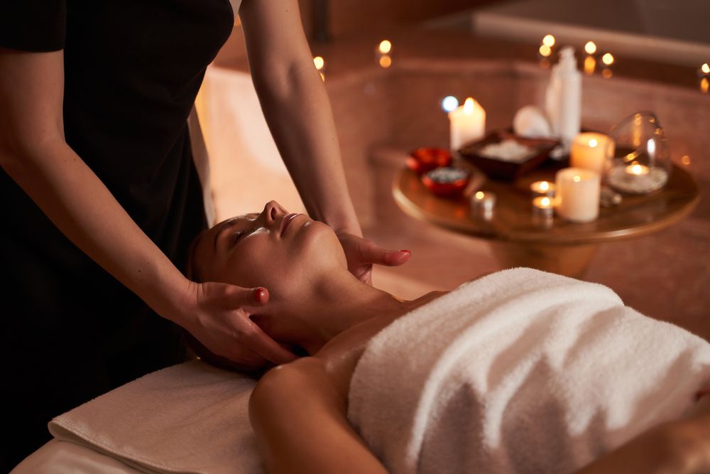 Woman relaxing during a massage, one of the better things to do in Dallas on a hot day