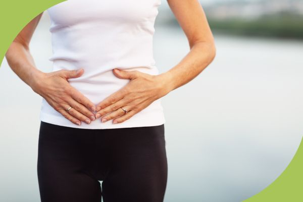 woman holding diaphragm 