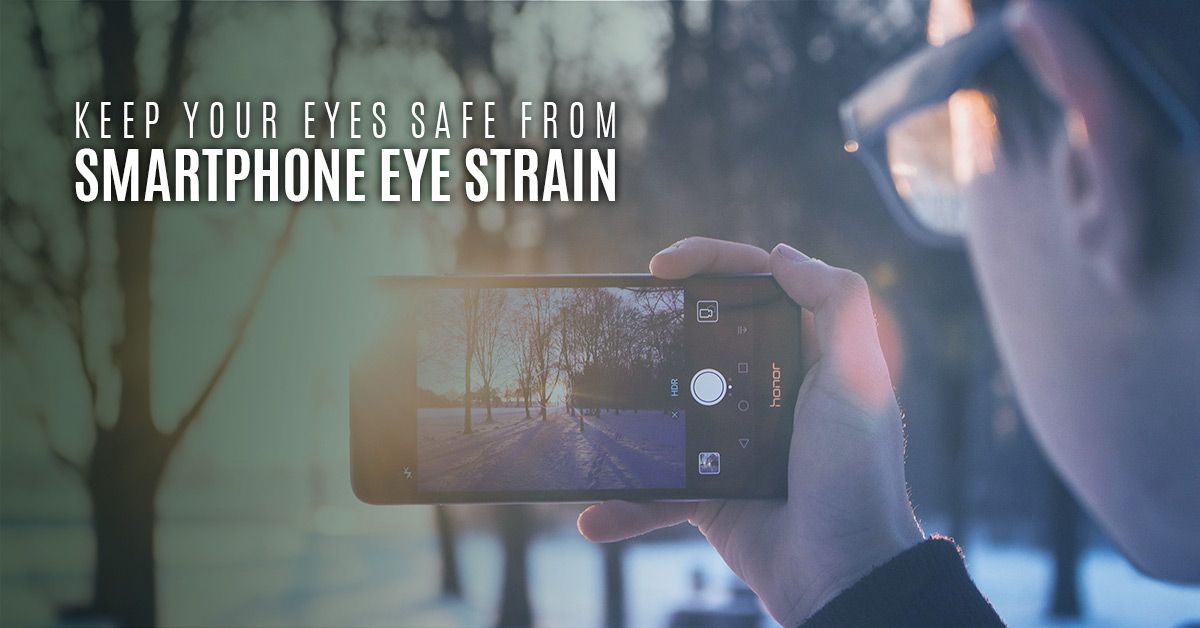 Smartphone eye strain