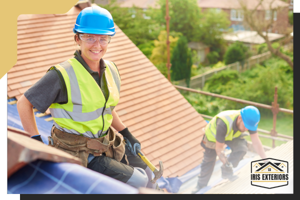 roofing contractor smiling