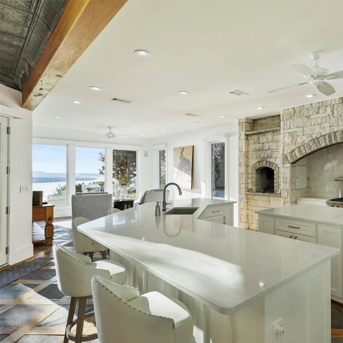 a well designed white kitchen