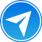 A blue circular icon with a white paper airplane, symbolizing a send or submit button for a form.