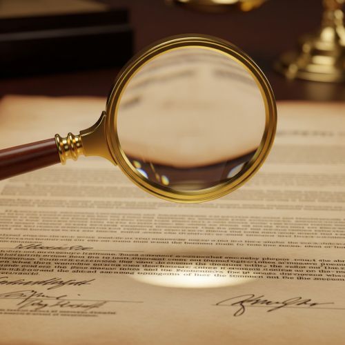 Magnifying glass over a legal document, representing a thorough case investigation. Protecting Your Future1.jpeg