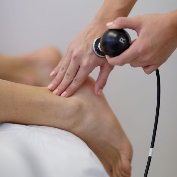 TECAR therapy on ankle