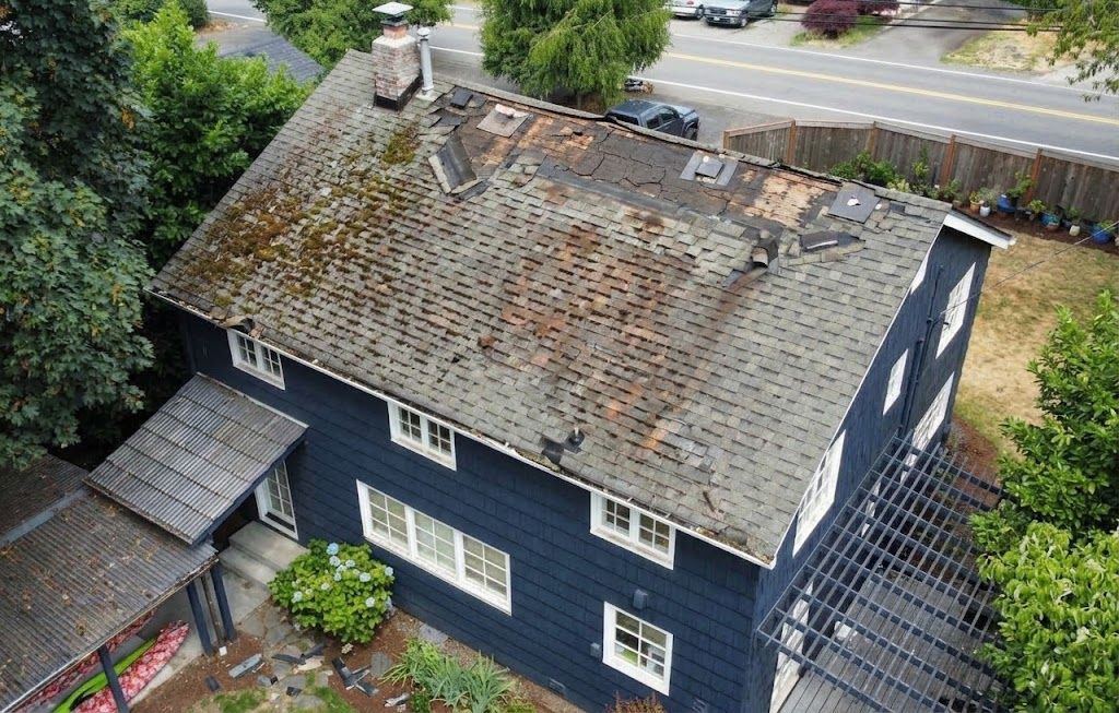 Before roof restoration