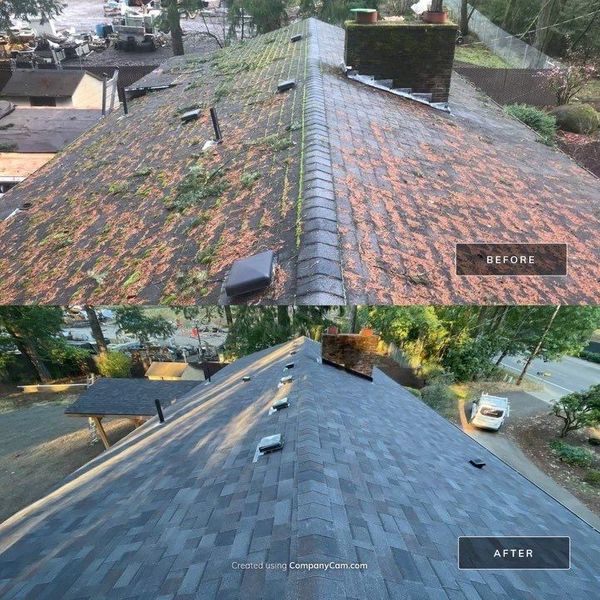 before/after home roof
