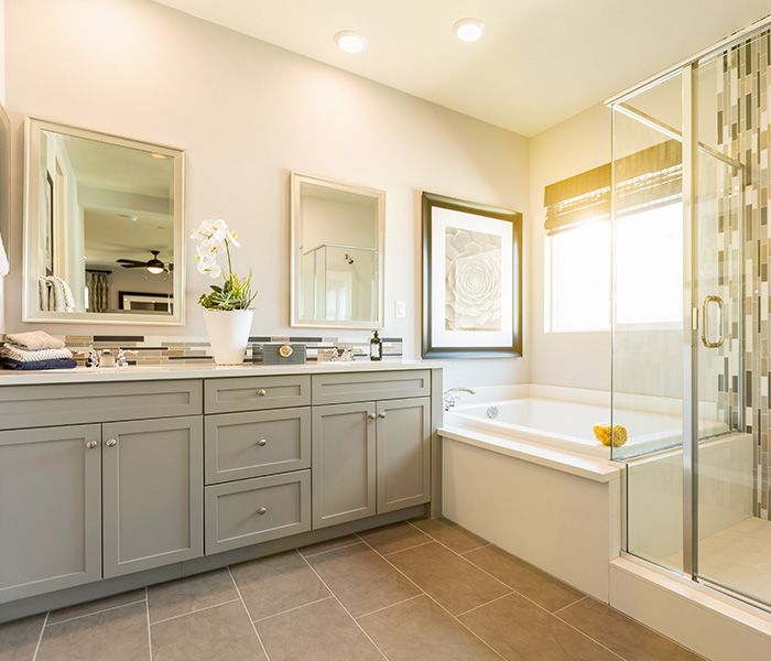 Image of a remodeled bathroom