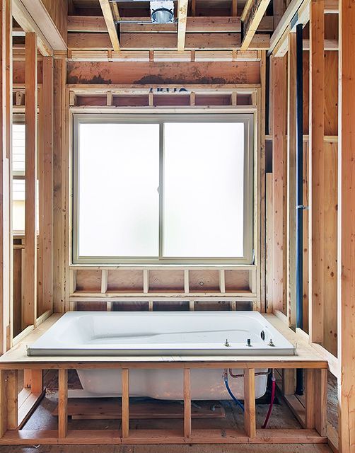 Image of a bathroom construction