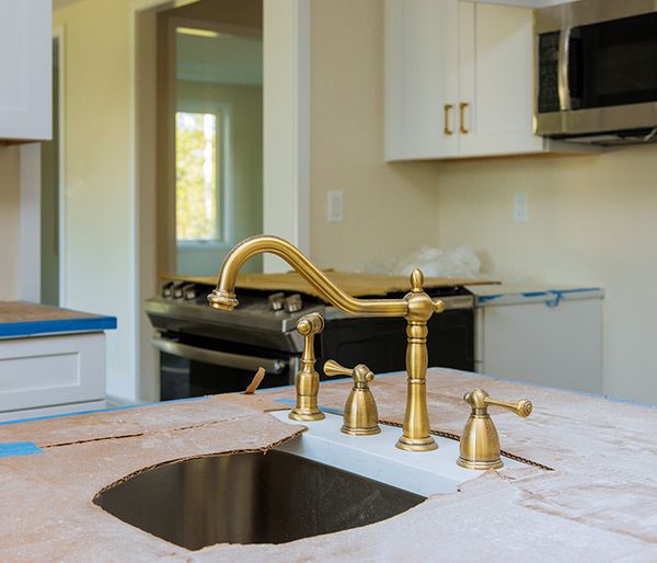 Image of a kitchen being remodeled