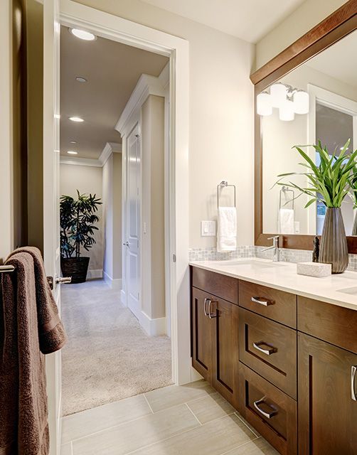 Image of a remodeled bathroom