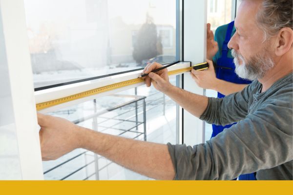 Taking measurements of a window