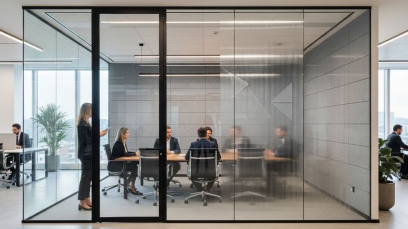 glass partition walls