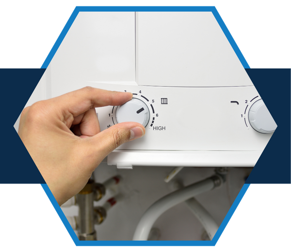 adjusting a water heater