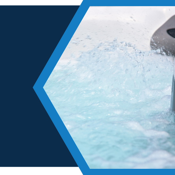 water in a jacuzzi bathtub